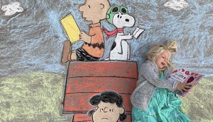 圣克劳德老师的学生和女儿创作粉笔艺术启发他人