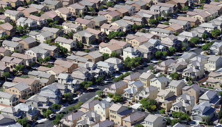 住宅区的鸟瞰图。（David Becker / Las Vegas评论 - 期刊）